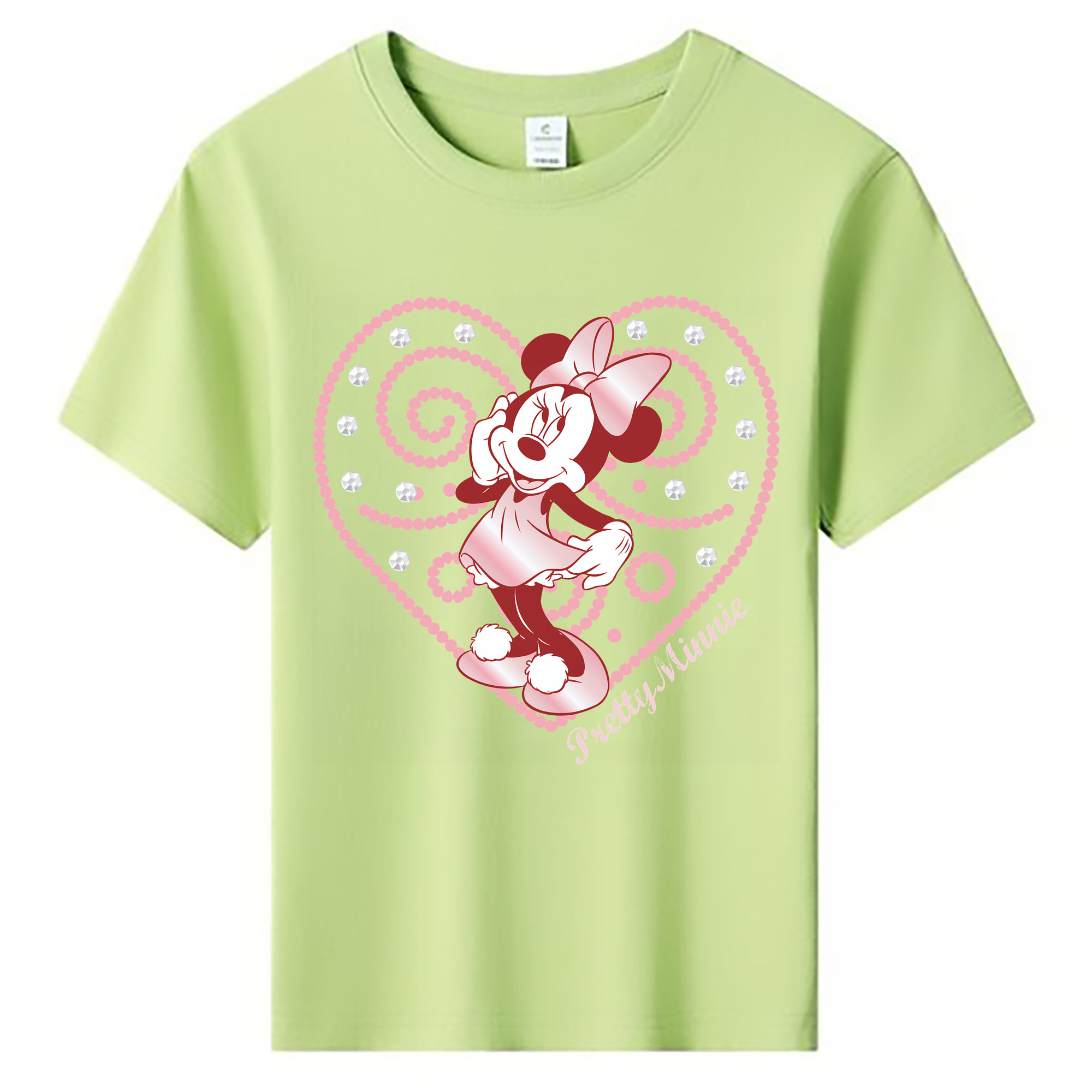 （画像用） ミッキーマウス Mickey Mouse 綿100％キッズTシャツ（フロントプリント）
